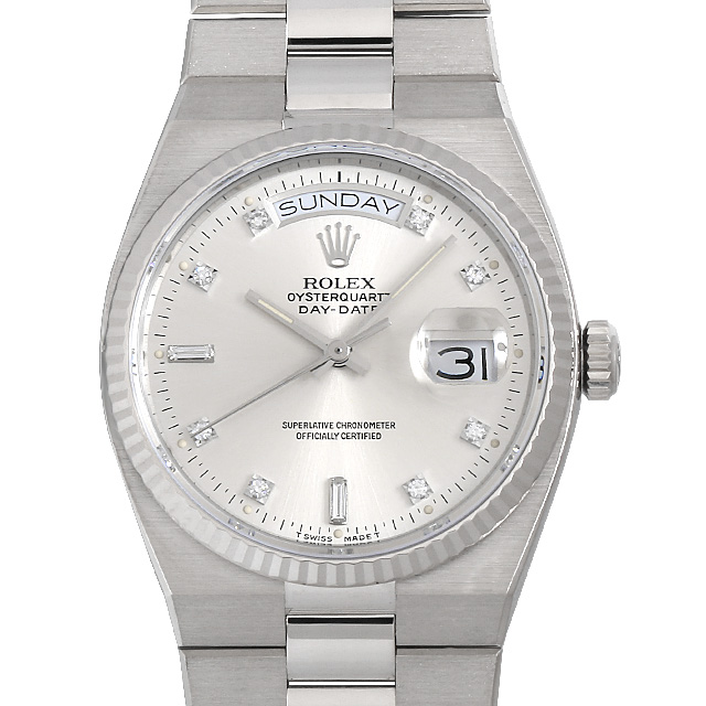 19019A シルバー ROLEX（ロレックス） オイスタークォーツ デイデイト