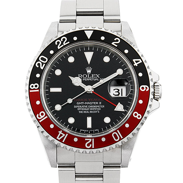 GMTマスターII 赤黒ベゼル リアルマッコイズ チャックイエーガー セカンドモデル 16710 メイン画像