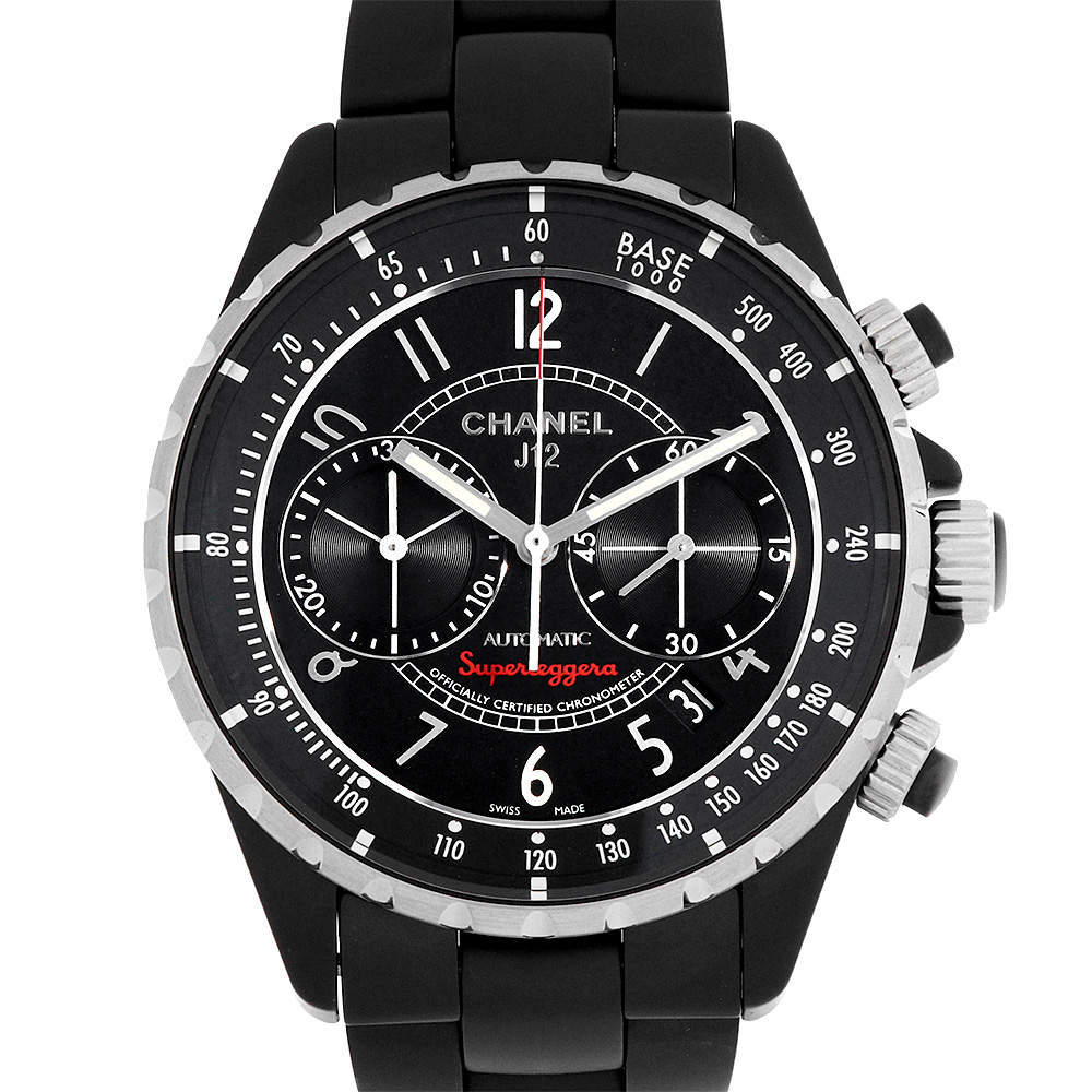 シャネル J12 黒セラミック スーパーレッジェーラ H3409 中古 メンズ