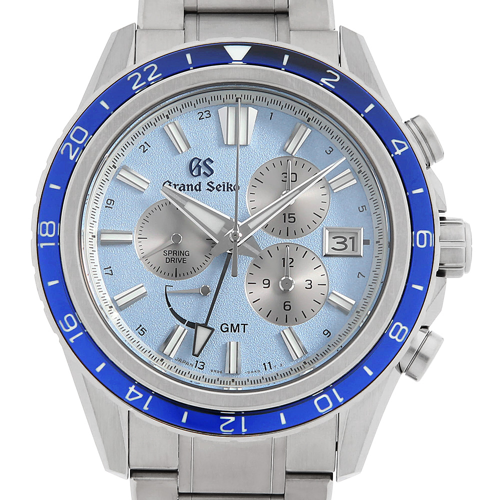 グランドセイコー エボリューション9 スプリングドライブ GMT クロノグラフ SBGC261 中古 メンズ