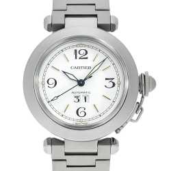 W31078M7 シルバー Cartier（カルティエ）パシャC GMT メリディアン