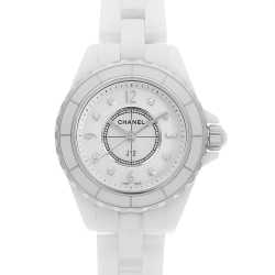 H1626 シャネル(CHANEL) J12 黒セラミック 12Pダイヤ 新品 | 東京