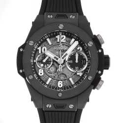 ⭐️正規品HUBLOラバーベルト ストラップ ビックバンウニコ 45mm黒中古 ♪ 441.CI.1170.RX スケルトン HUBLOT（ウブロ）ビッグバン ウニコ