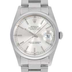ロレックス デイトジャスト 10Pダイヤ 16233NG ホワイトシェル U番 メンズ 中古 腕時計 16233NG ホワイトシェル ROLEX（ロレックス）デイトジャスト 10Pダイヤ