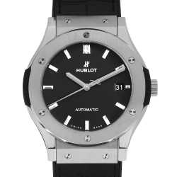 12時迄お値下げ致します、os５０　クラッチシユ付き 542.NX.1270.RX ブラック HUBLOT（ウブロ）クラシック