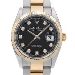 16233G ブラック ROLEX（ロレックス）デイトジャスト 10Pダイヤ
