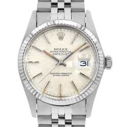 ロレックス デイトジャスト 16014　ROLEX 16014 Rolex Datejust 36 Silver Dial Index Hour Markers