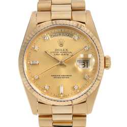 18238A シャンパン ROLEX（ロレックス）デイデイト 8Pダイヤ 2P