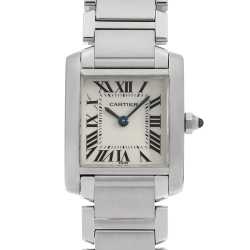 LoveCapri様 美品タンクフランセーズ　SM腕時計 タンクフランセーズ SM SS ダイヤ レザー | CARTIER | LE MIRAIS