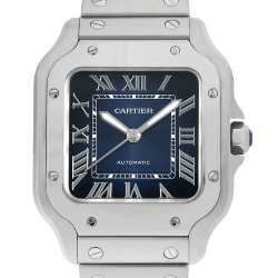カプチーノ☆　訳有り　カルティエ　サントス　純正駒 WSSA0048 ブルー Cartier（カルティエ）サントス ドゥ