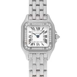 カルティエ Cartier 腕時計 パンテール SM W2PN0006 スクエア ホワイト 文字盤 K18YG SS クオーツアナログ 【箱・保付き】 【中古】 W2PN0006 シルバー Cartier（カルティエ）パンテール SM 中古 | 東京