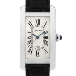W2603356 シルバー Cartier（カルティエ）タンクアメリカン クロノリ