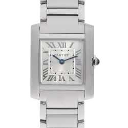 WE110006 シルバー Cartier（カルティエ）タンクフランセーズSM 中古