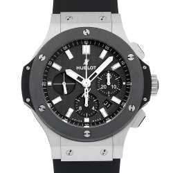 ⭐️正規品HUBLOT ウブロ ビッグ・バン  44mm 黒 ラバーベルト中古 ♪ 301.PX.1180.RX ブラック HUBLOT（ウブロ）ビッグバン ゴールド