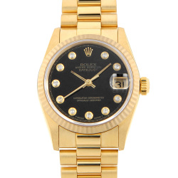 68278 ONYX G ロレックス(ROLEX) デイトジャスト オニキス/10Pダイヤ