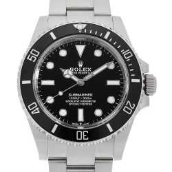 ロレックス ROLEX サブマリーナ ノンデイト 124060 ブラック ステンレススチール 自動巻き メンズ 腕時計 124060 ブラック ROLEX（ロレックス）サブマリーナ ノンデイト 中古