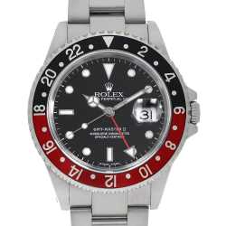 polka5m ROLEX GMT-MASTER Ⅱ 赤黒ベゼル単品 16710 ブラック ROLEX（ロレックス）GMTマスターII 赤黒ベゼル 中古