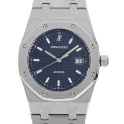 オーデマピゲ AUDEMARS PIGUET ロイヤルオーク オートマティック 15300ST.OO.1220ST.02 ネイビー文字盤 美品 中古 4b010321 15300ST.OO.1220ST.02 ブルー AUDEMARS PIGUET（オーデマピゲ