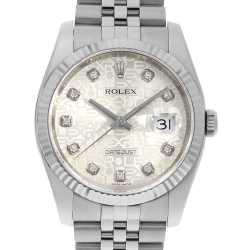 116234G ブラック ROLEX（ロレックス）デイトジャスト 10Pダイヤ 中古