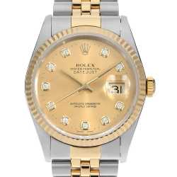 あ*ち様 ROLEX ロレックス デイトジャスト 16233 L549515 メ 16233 シャンパン ROLEX（ロレックス）デイトジャスト 中古 | 東京