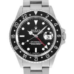 16710 ブラック ROLEX（ロレックス）GMTマスターII 赤黒ベゼル 中古 