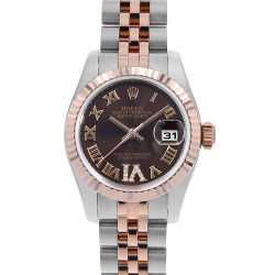 美品⭐️レア⭐️RATS×HTC⭐️オーバーレイパイソン⭐️ブラック(茶芯)⭐️M 179171 チョコレートブラウン ROLEX（ロレックス