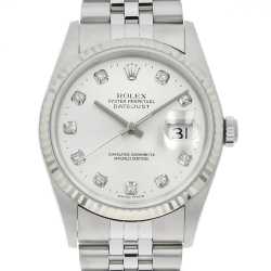 16234G シルバー ROLEX（ロレックス）デイトジャスト 10Pダイヤ 中古