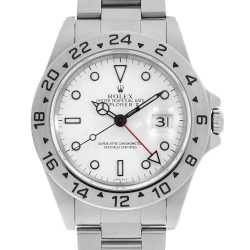 ROLEX 16570 エクスプローラーⅡ ベゼル　中古 16570 ホワイト ROLEX（ロレックス）エクスプローラーII 中古