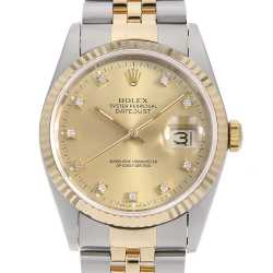 ROLEX ロレックス DATEJUST デイトジャスト 10Pダイヤ 116244NG ROLEX（ロレックス） デイトジャスト ベゼルダイヤ 10P
