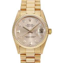 68278G シャンパン ROLEX（ロレックス）デイトジャスト 10Pダイヤ 中古