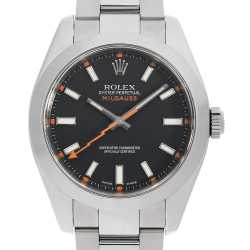 ロレックス ROLEX 116400 ミルガウス　黒　文字盤　極美品 レビュー】ロレックス 116400 ミルガウス ウォッチ オイスター