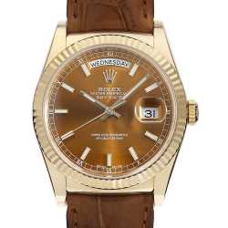 茶々丸パニック 118135 チョコレートブラウン ROLEX（ロレックス）デイデイト