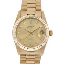 69173G シャンパン ROLEX（ロレックス）デイトジャスト 10Pダイヤ 中古