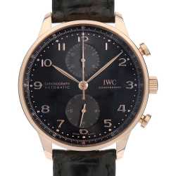 IWC SCHAFFHAUSEN IW371447 ポルトギーゼ クロノグラフ IWC ポルトギーゼクロノグラフ 黒文字盤 IW371447 中古品 - GenTle