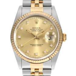 69178G シャンパン ROLEX（ロレックス）デイトジャスト 10Pダイヤ 中古