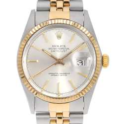 ゆきです ロレックス/デイトジャスト16253/18KYG/艶ありネイビーダイヤル/ ROLEX