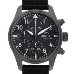 IW388116 ブラック IWC パイロットウォッチ クロノグラフ41 APXGP 中古