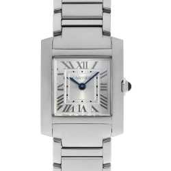 カルティエ タンクフランセーズSM W51008Q3 SS クォーツ 中古)CARTIER カルティエ タンク フランセーズ SM W51008Q3（商品ID