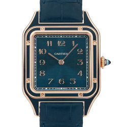WGSA0098 ブルー Cartier（カルティエ）サントス デュモン LM 中古