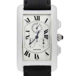 CARTIER カルティエ ウォッチ タンクマストドゥカルティエLM 時計 WSTA0041 腕時計
 ステンレススチール/レザー ホワイト クオーツ ホワイト文字盤 ユニセックス【中古】 タンク マスト LM WSTA0041/ カルティエ 時計 ユニセックス / TIME