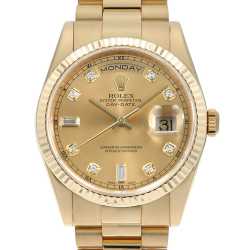 118346A アイスブルー ROLEX（ロレックス）デイデイト ベゼルダイヤ 8P
