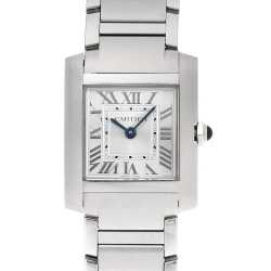 WSTA0129 シルバー Cartier（カルティエ）タンクフランセーズ SM 中古