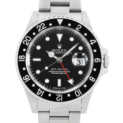 未使用品　純正　ロレックス GMTマスター 16710 赤黒ベゼル 16710 ブラック ROLEX（ロレックス）GMTマスターII 赤黒ベゼル