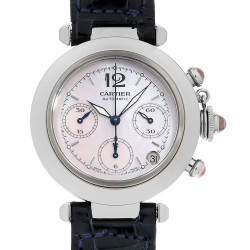 W31078M7 シルバー Cartier（カルティエ）パシャC GMT メリディアン