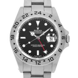 ガラス工芸品 16570 ブラック ROLEX（ロレックス）エクスプローラーII 中古