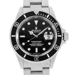 ひ*お様 ロレックス 16613サブマリーナ社外品 補修用ケース 16613 ブラック ROLEX（ロレックス）サブマリーナ デイト 中古
