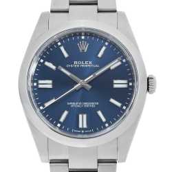 新品　オイスターパーペチュアル　掛け時計　非売品 124300 ブルー ROLEX（ロレックス）オイスターパーペチュアル41 新品