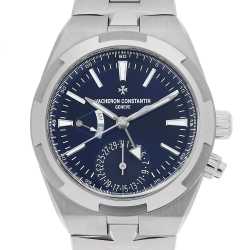 ヴァシュロン・コンスタンタン VACHERON CONSTANTIN オーヴァーシーズ オートマティック 4600V/200A-B980 ブルー ステンレススチール 自動巻き ユニセックス 腕時計 オーヴァーシーズ・オートマティック - 34.5 mm - スティール ウォッチ