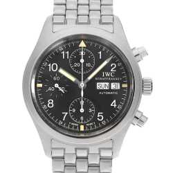 IW370603 ブラック IWC メカニカル フリーガークロノグラフ 中古