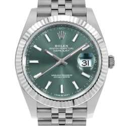 ロレックス デイトジャスト41 ランダムシリアル ルーレット 126300 ROLEX 腕時計 ミントグリーン文字盤 126334 グリーンオンブレ ROLEX（ロレックス）デイトジャスト41 未使用